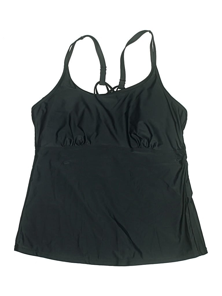 UNBRANDED Pre-owned Swimsuit Top Black Swimwear