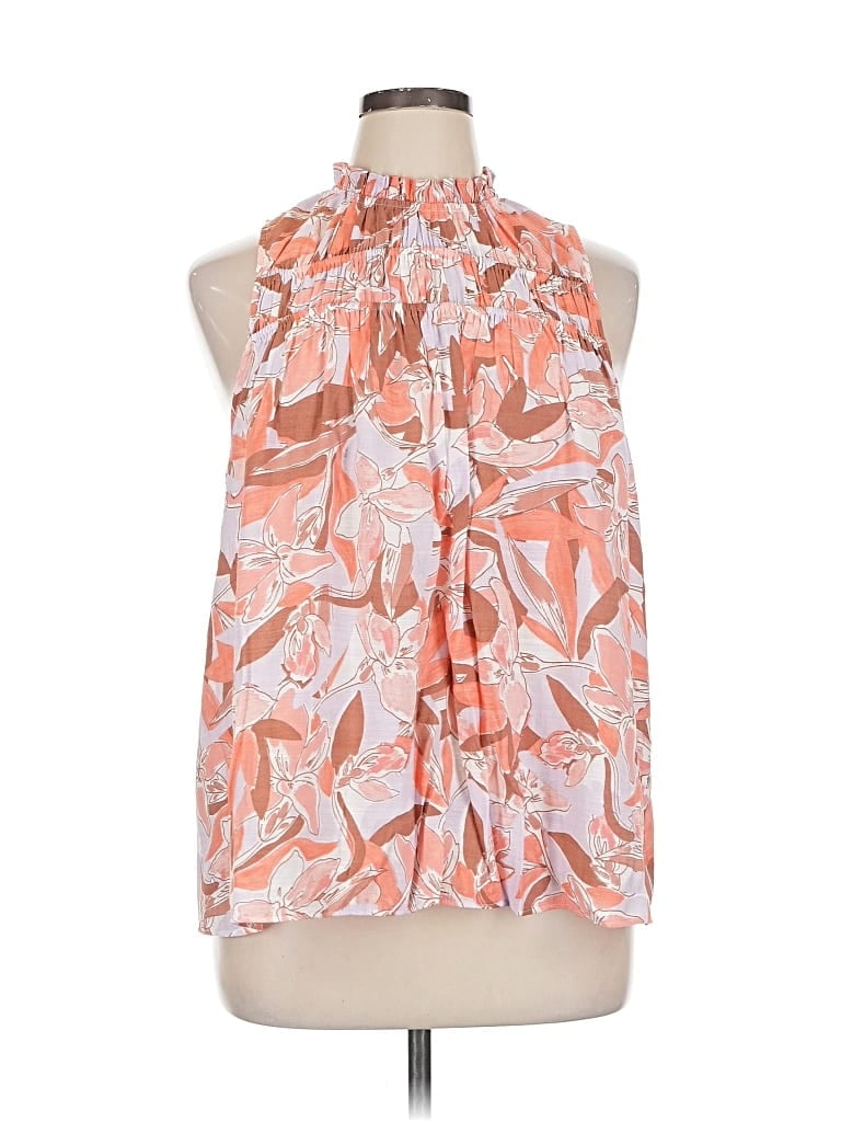 Pre-owned Nine West Sleeveless Blouse In Orange