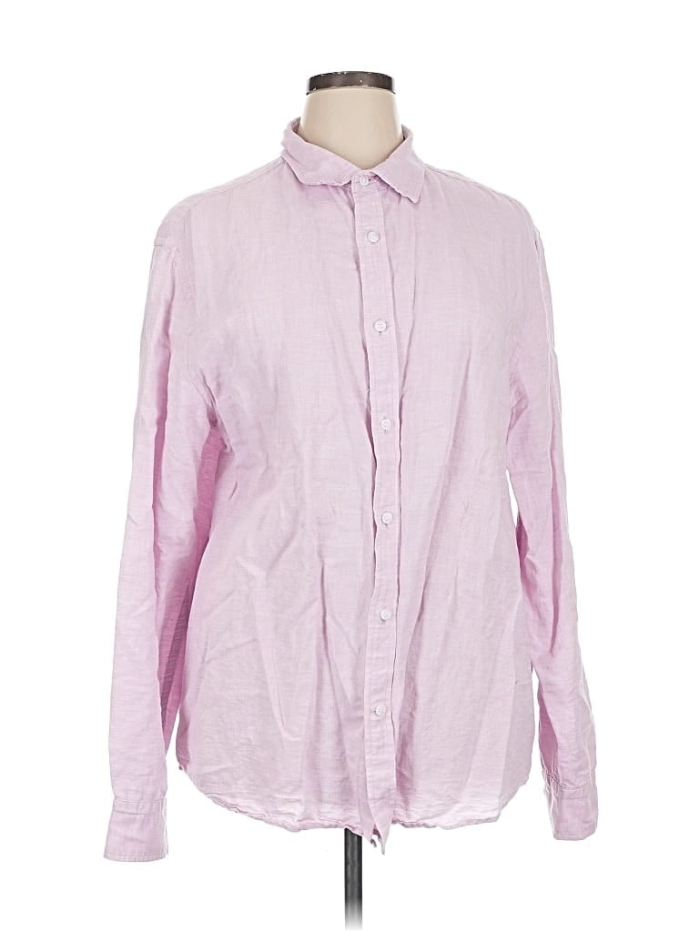 Pre-owned Banana Republic Factory Store Long Sleeve Button Down Shirt In Pink