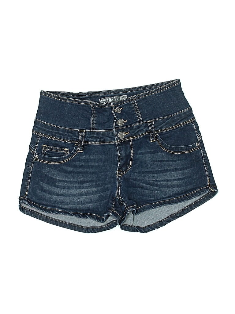 Pre-owned Hot Kiss Denim Shorts In Blue