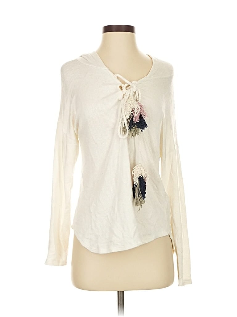 Pre-owned Vintage Havana Cardigan Sweater In White