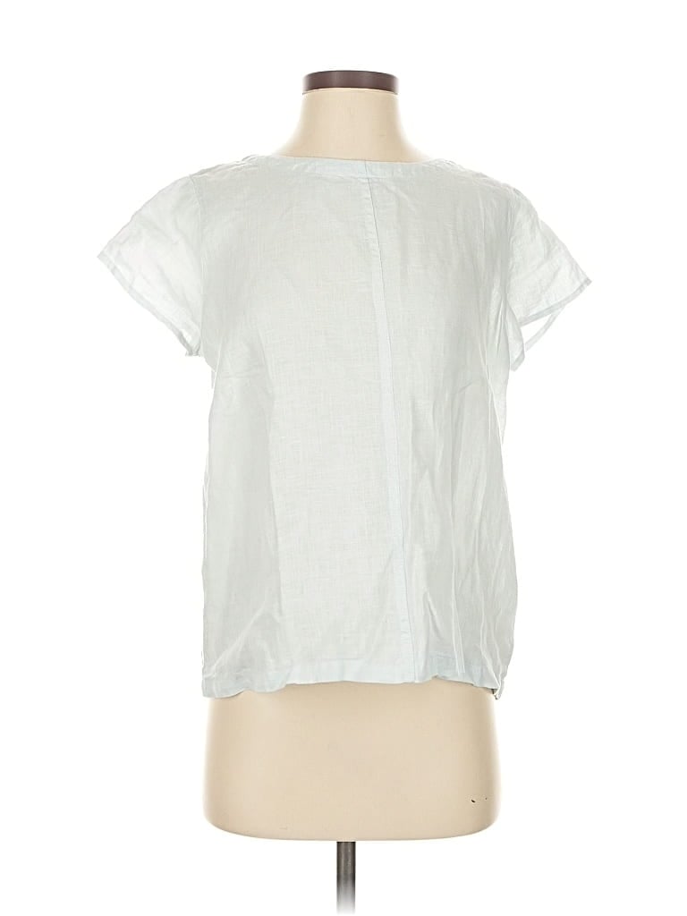 Pre-owned C&c California Short Sleeve Blouse In Silver