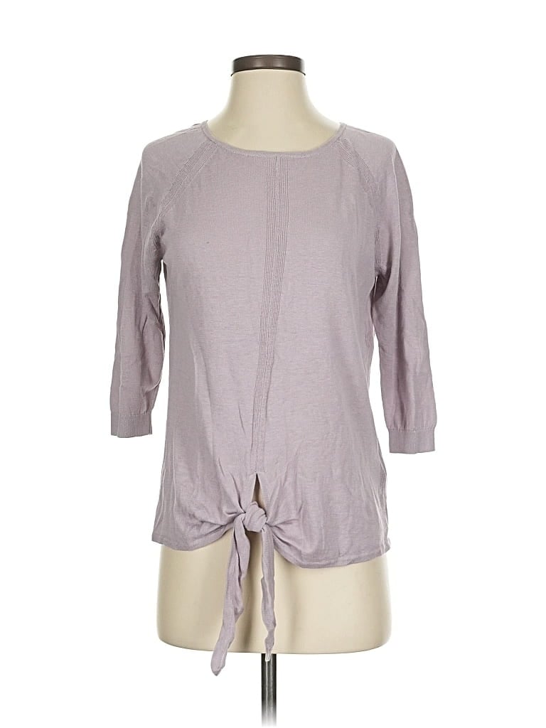 Click to view more detailed imagery on our partner's website Pre-owned Boden Silk Pullover Sweater In Purple