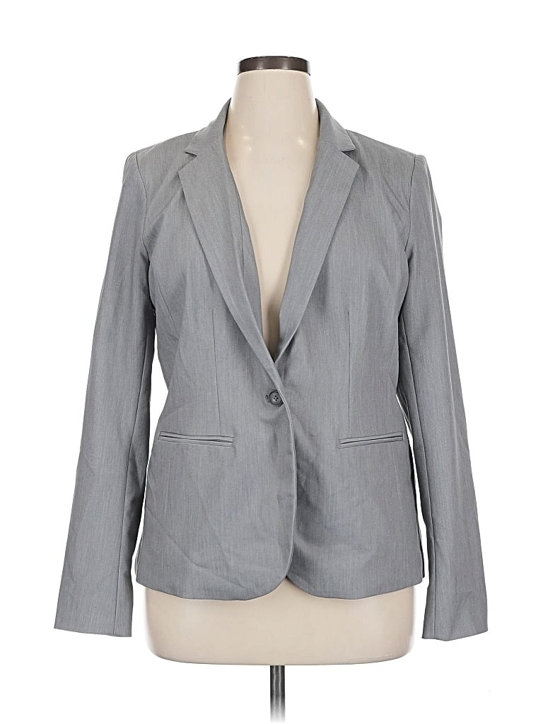 Pre-owned Apt. 9 Blazer Jacket In Gray