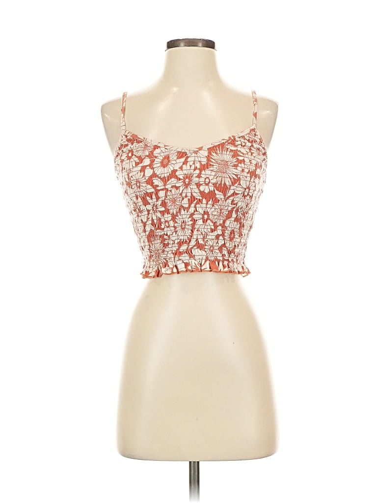 Pre-owned American Eagle Outfitters Tank Top Red Strapless Neckline Tops