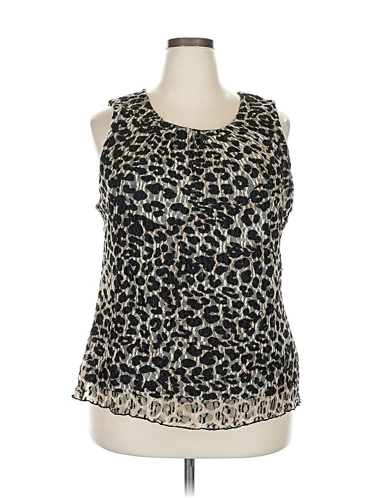 ALFANI Pre-owned Sleeveless Blouse In Black