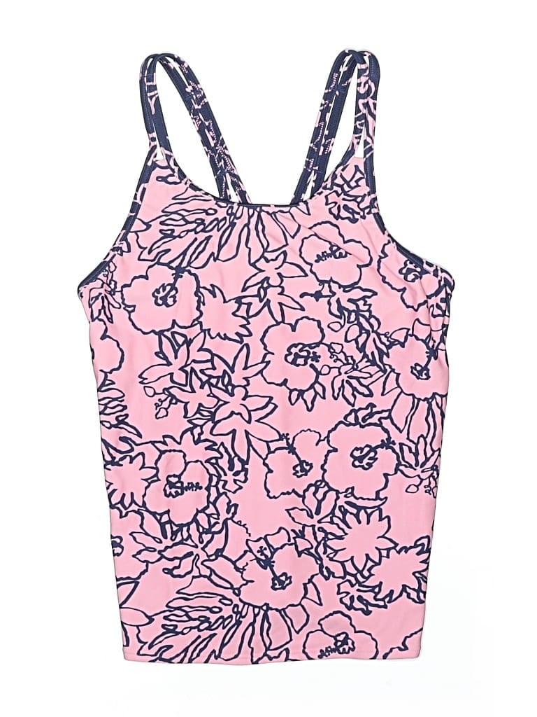 Pre-owned Athleta Girl Kids' One Piece Swimsuit In Pink