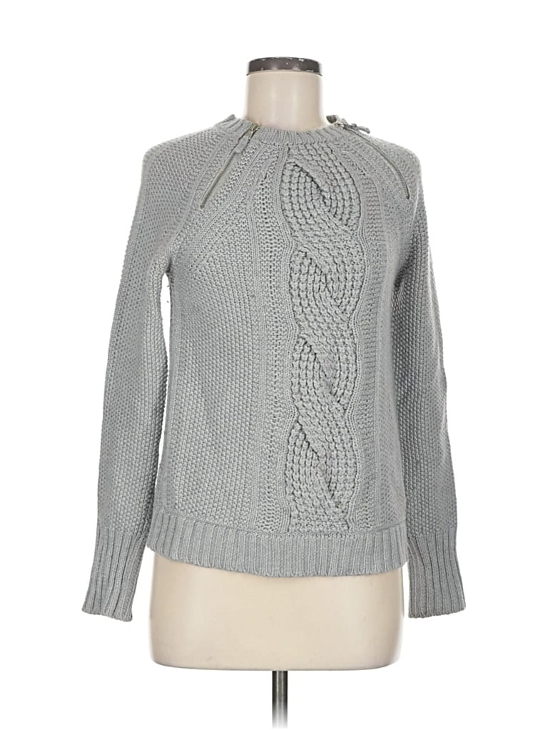 Pre-owned 9/15 Exclusively For Saks Fifth Avenue Pullover Sweater In Gray