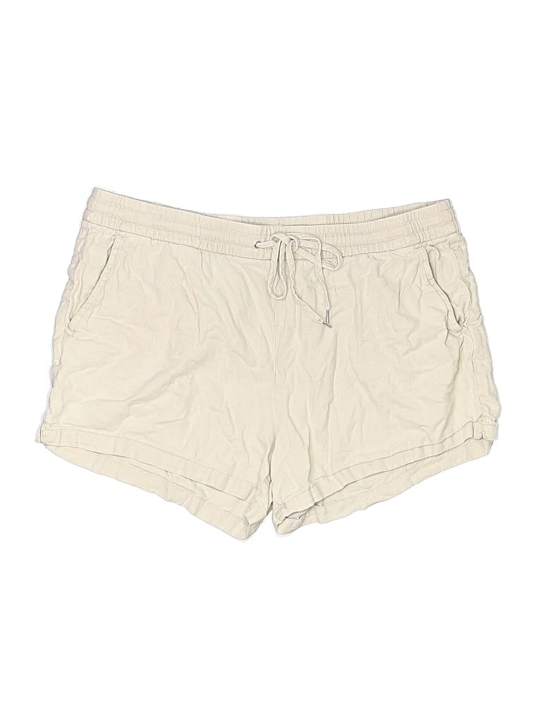 Pre-owned H&m L.o.g.g. Khaki Shorts In White