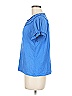 Chico's Solid Blue Short Sleeve Top Size M - photo 5