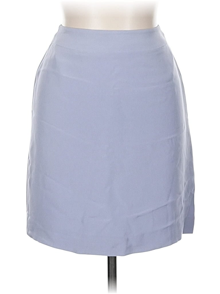 Pre-owned Hugo Buscati Collection Silk Skirt In Gray