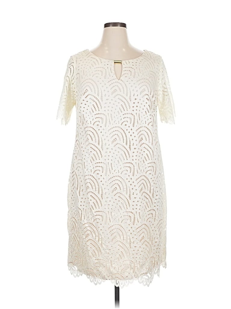 Pre-owned Ronni Nicole Cocktail Dress In White