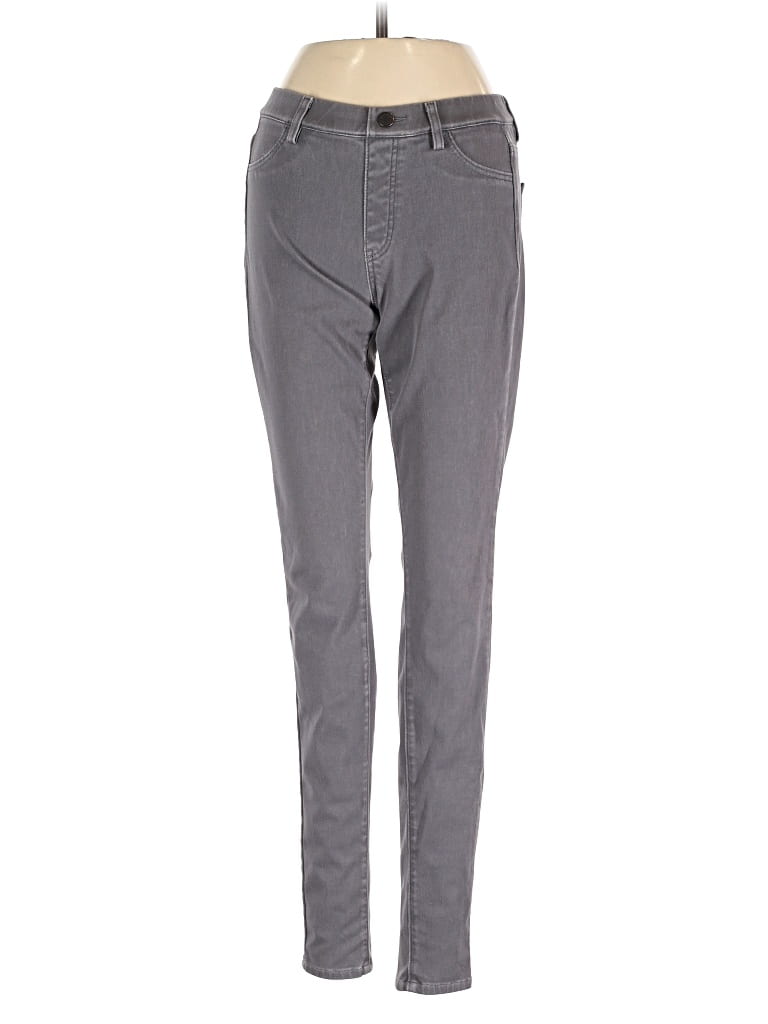 Pre-owned Uniqlo Jeggings In Gray