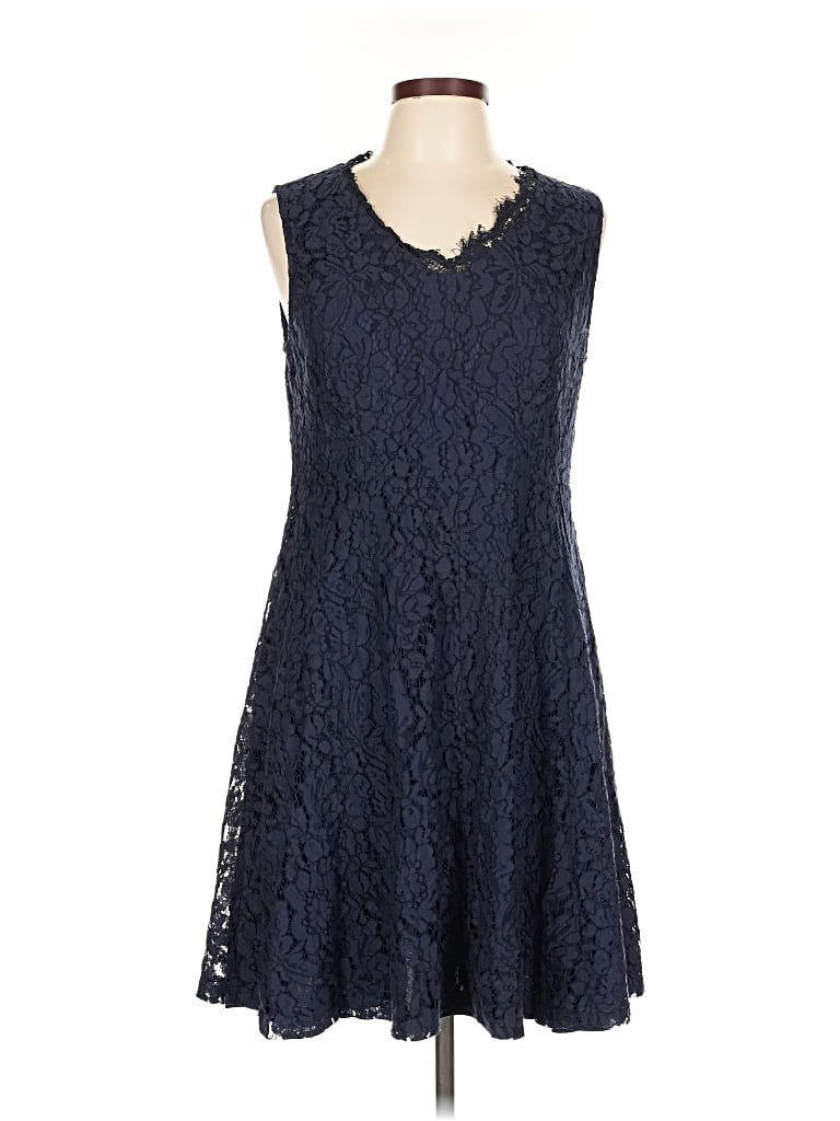 Pre-owned Suzanne Betro Cocktail Dress In Blue