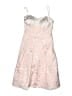 Chetta B Metallic Silver Pink Cocktail Dress Size 2 - photo 1