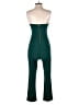 Express Color Block Green Jumpsuit Size 4 - photo 2