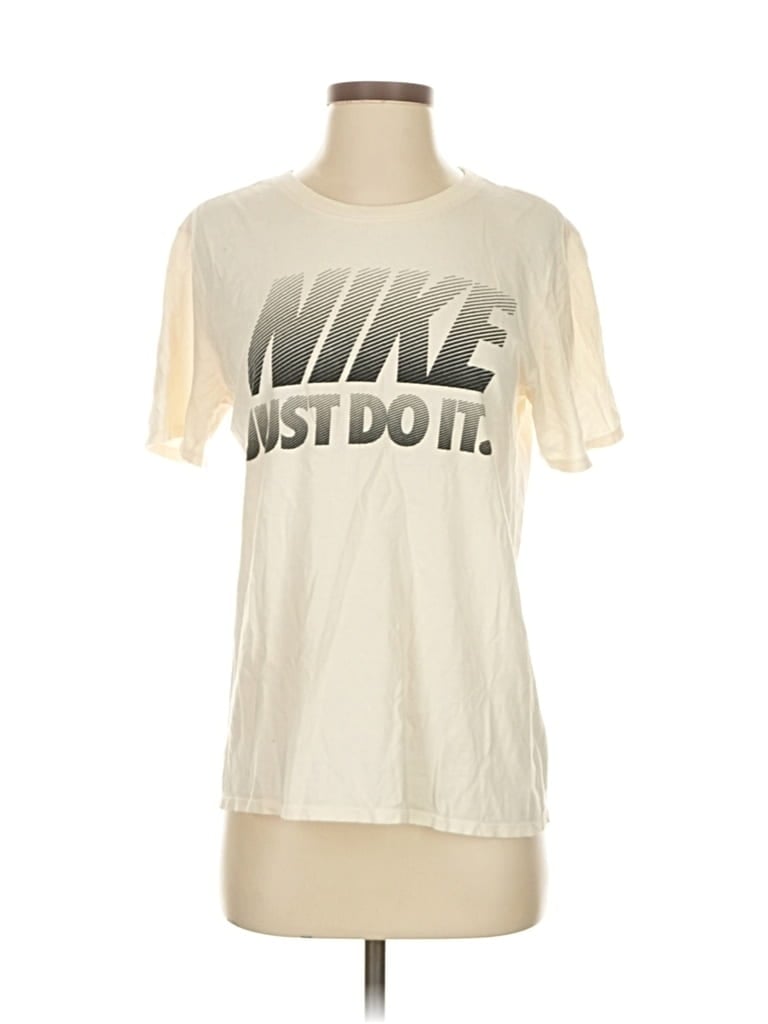 Pre-owned Nike Short Sleeve T-shirt In White