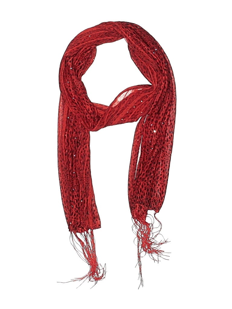 Pre-owned Unbranded Scarf In Red