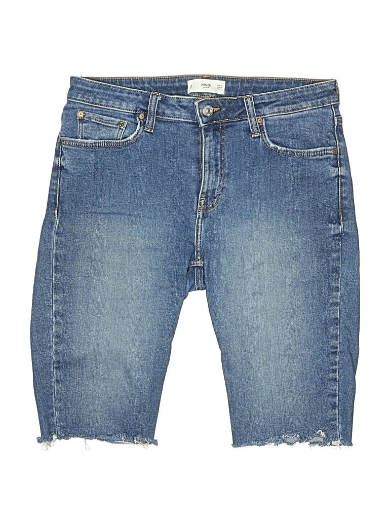 Pre-owned Mng Denim Shorts In Blue