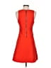 Leifsdottir Solid Orange Casual Dress Size 2 - photo 2