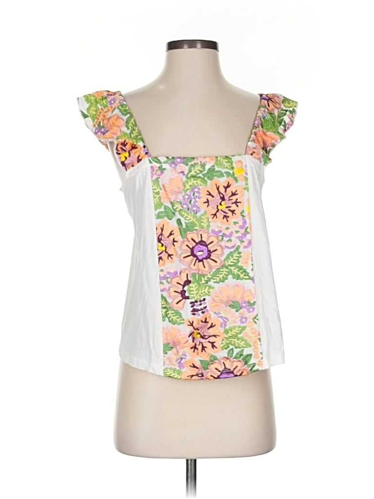 TINY Pre-owned Sleeveless Blouse In White