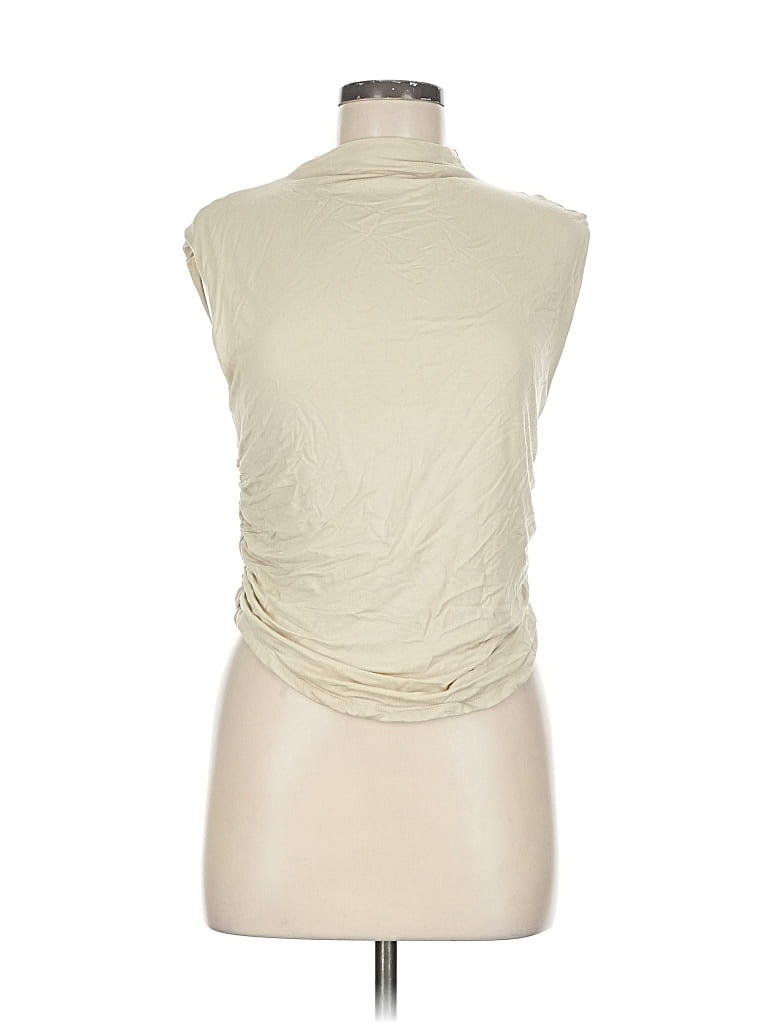 Pre-owned A New Day Sleeveless Top Ivory Cowl Neck Tops In White