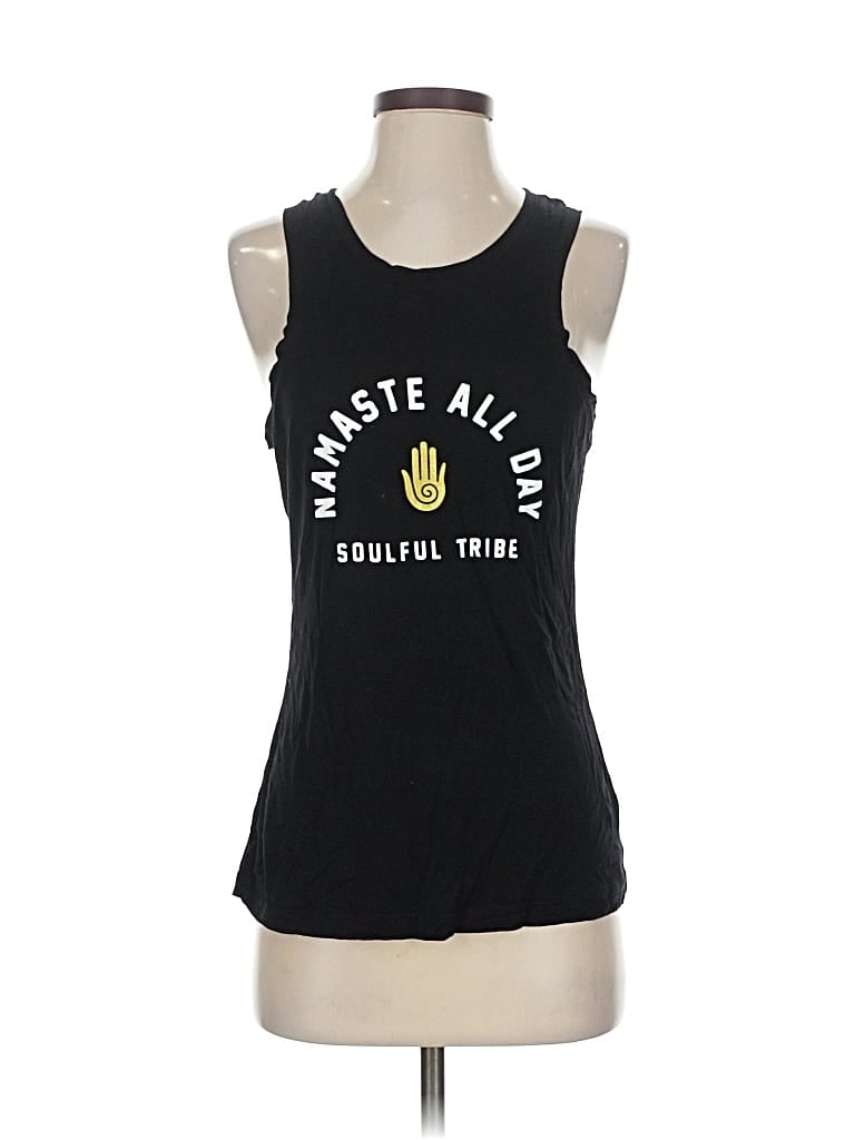 Pre-owned Assorted Brands Sleeveless T-shirt In Black