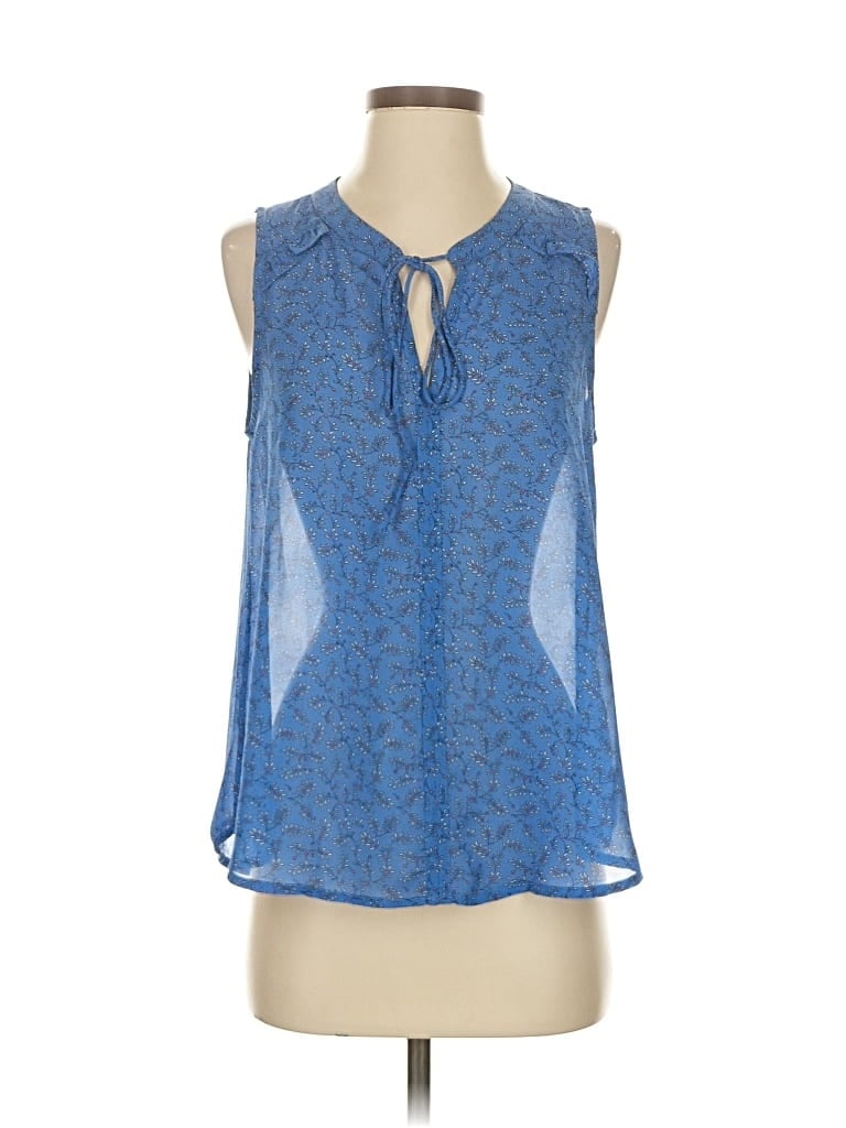 Pre-owned Fun2fun Sleeveless Blouse In Blue