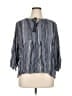 Caslon Gray Blue 3/4 Sleeve Blouse Size 1X - photo 1