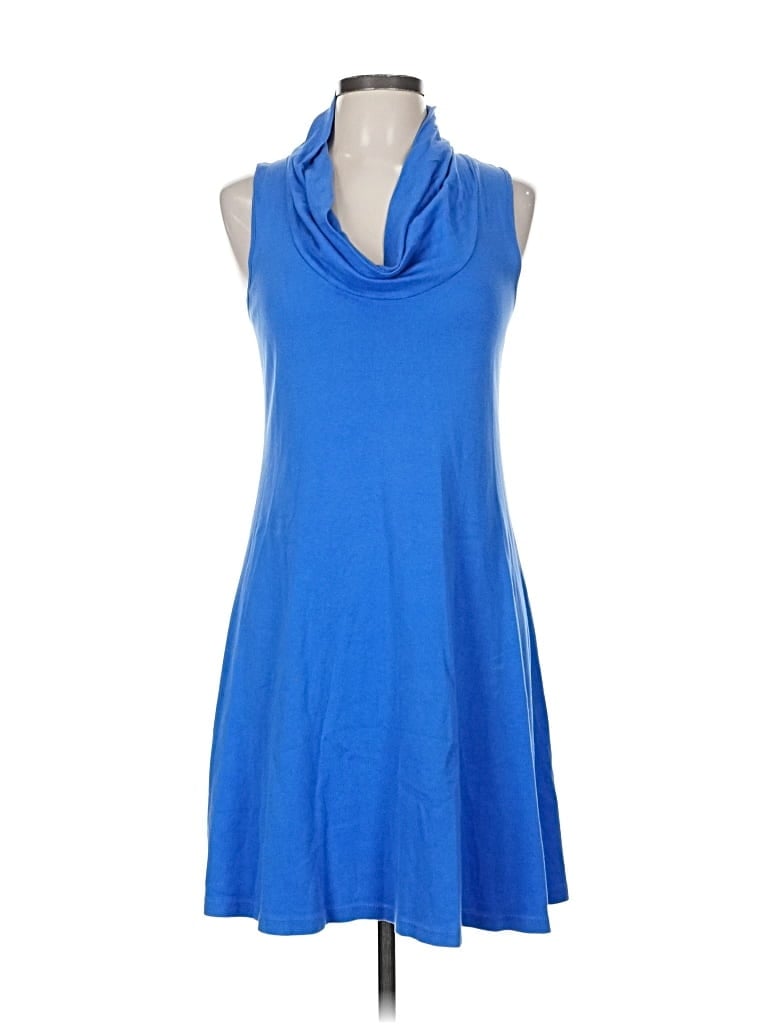 Pre-owned Three Dots Casual Dress In Blue