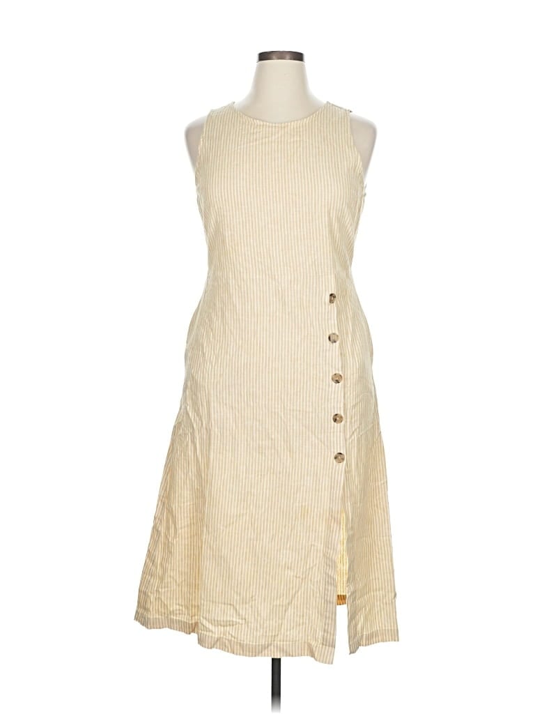 Pre-owned Marine Layer Casual Dress In Brown