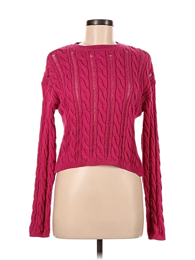 Pre-owned Mng Pullover Sweater In Pink
