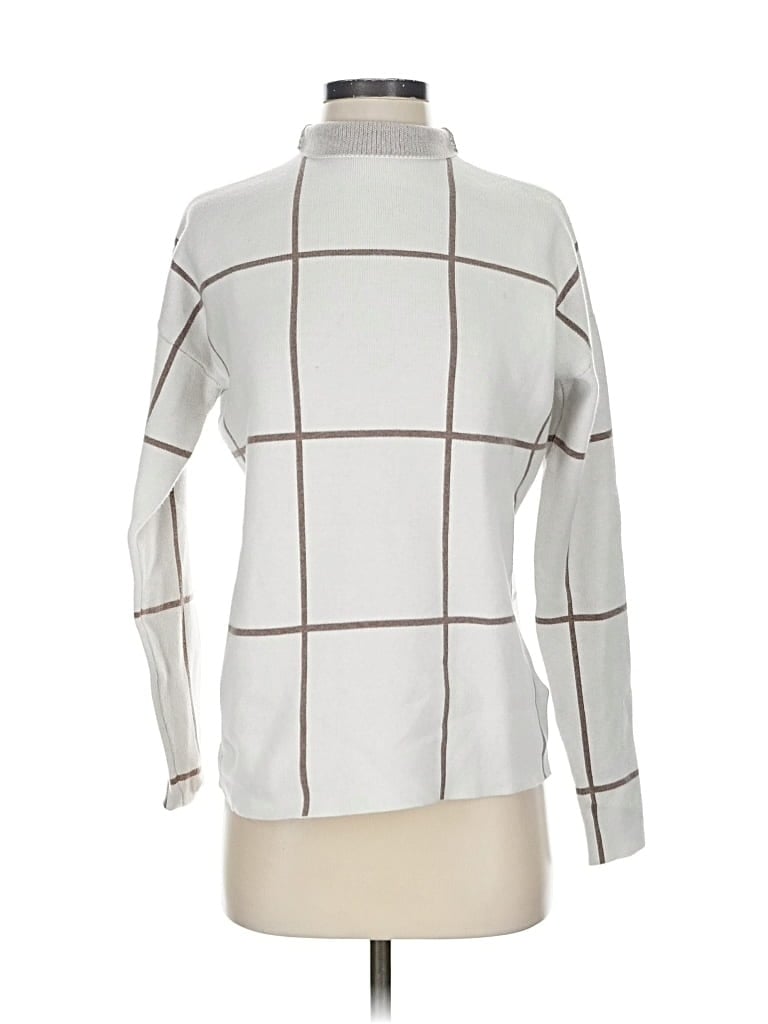 Pre-owned Cynthia Rowley Tjx Turtleneck Sweater In White