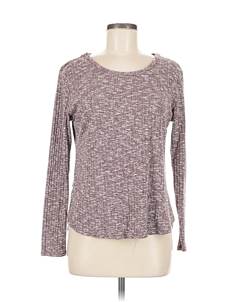 Click to view more detailed imagery on our partner's website Pre-owned Hyfve Long Sleeve Top Burgundy Crew Neck Tops