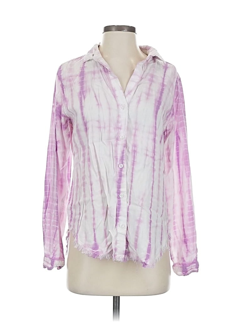 Pre-owned Cloth & Stone X Anthropologie Long Sleeve Blouse In Pink