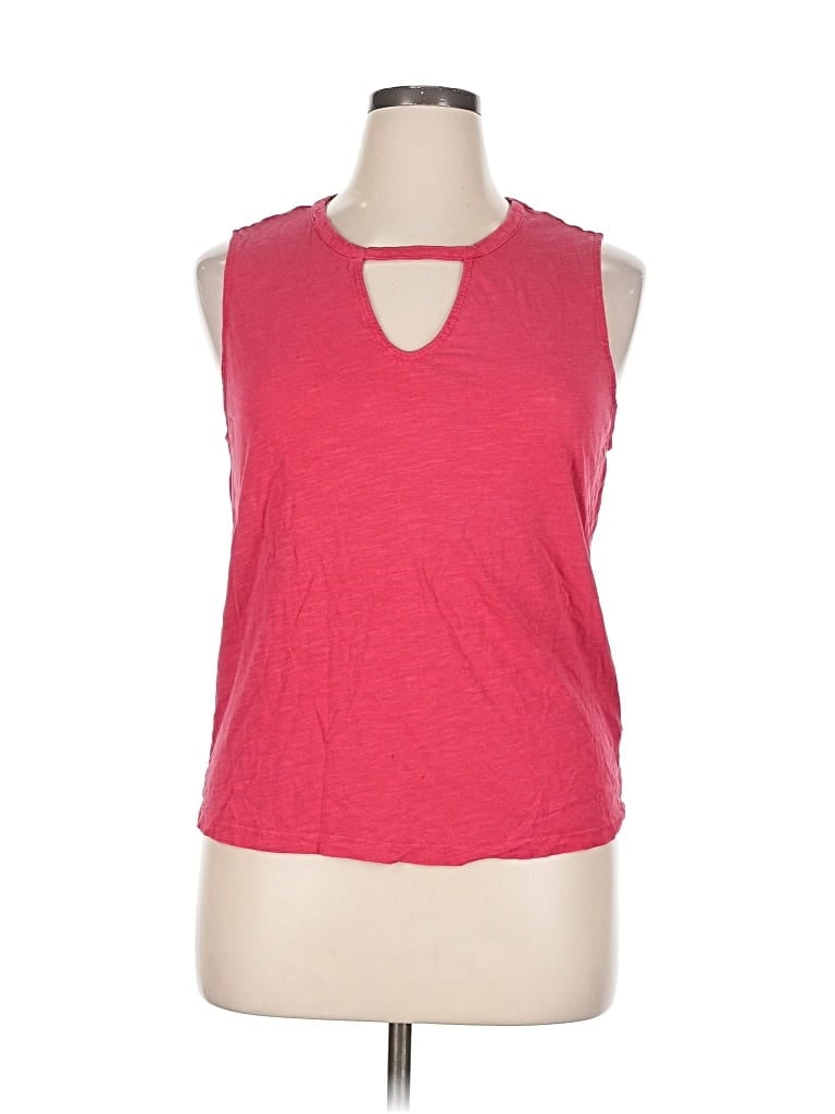 Pre-owned Sanctuary Sleeveless Top Red Keyhole Neckline Tops