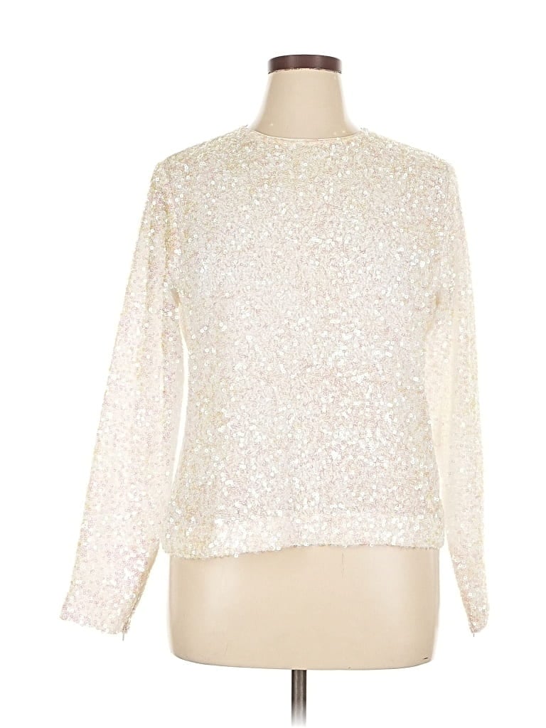 Pre-owned Worth New York Long Sleeve Blouse In White