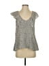 BCBGeneration Gray Short Sleeve Top Size S - photo 1