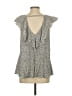 BCBGeneration Gray Short Sleeve Top Size S - photo 2