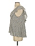 BCBGeneration Gray Short Sleeve Top Size S - photo 5