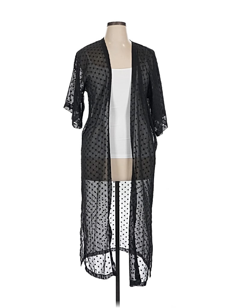 Pre-owned Banana Republic Factory Store Kimono In Black