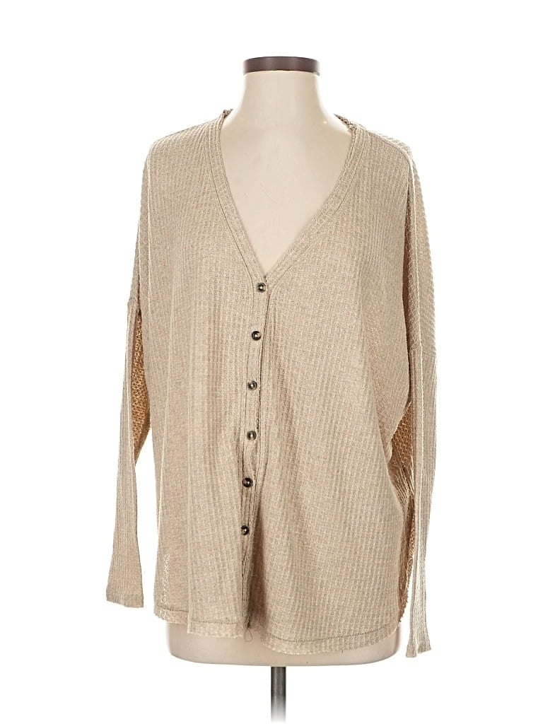 Pre-owned Out From Under Cardigan Sweater In Brown