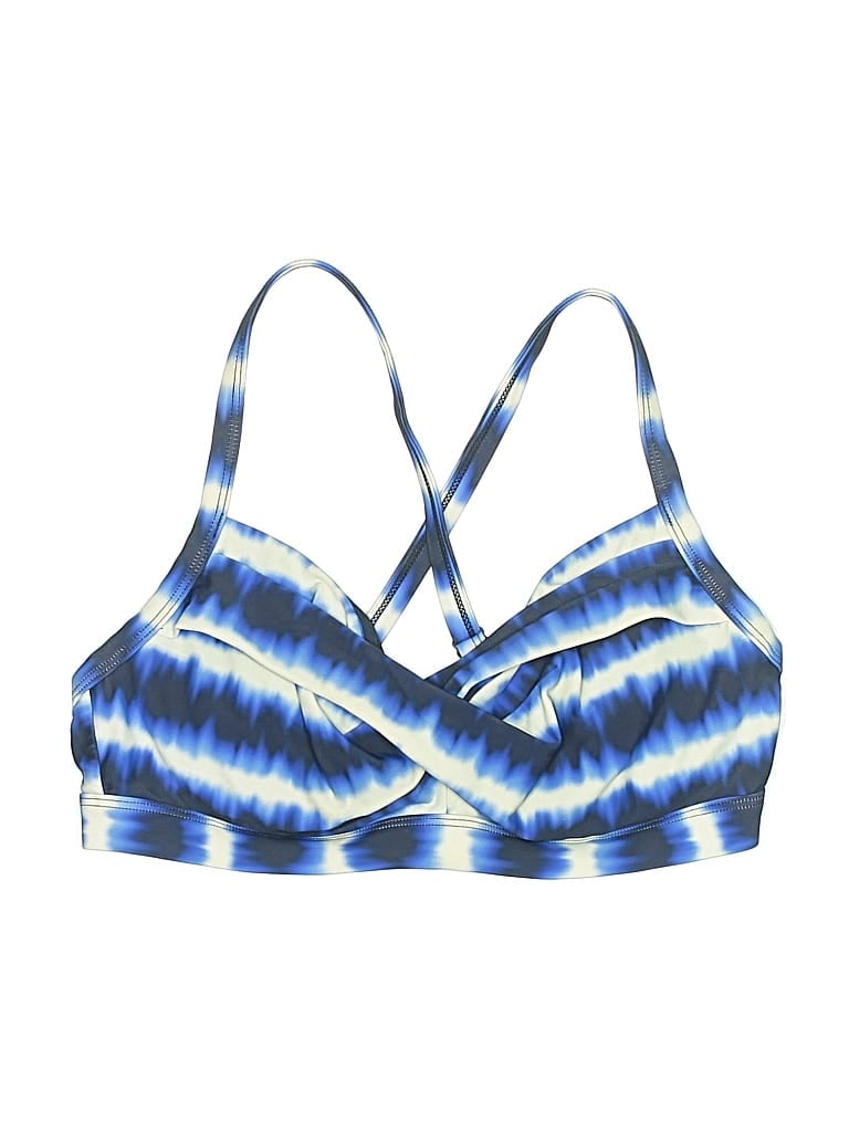 ATHLETA Pre-owned Swimsuit Top Blue Tie-dye Pattern Swimwear