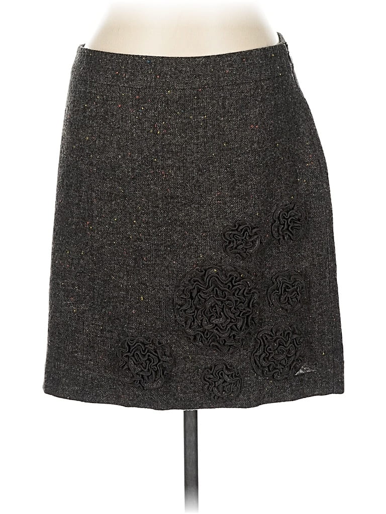 Pre-owned Ann Taylor Loft Outlet Formal Skirt In Gray