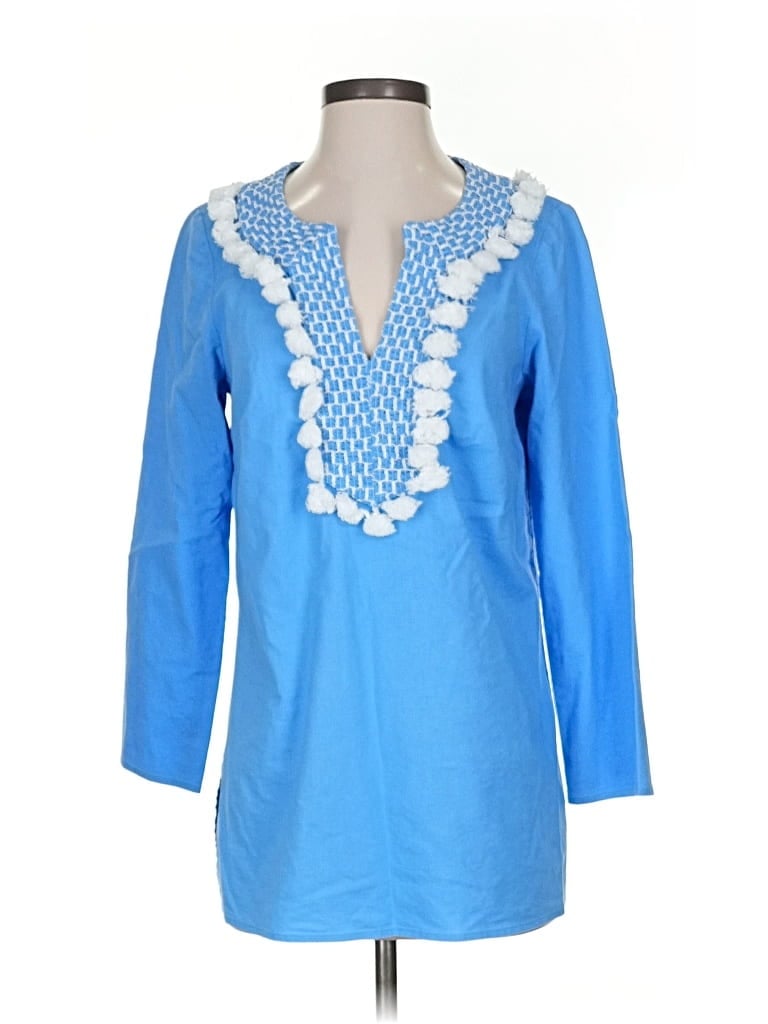 Pre-owned Sail To Sable Casual Dress In Blue