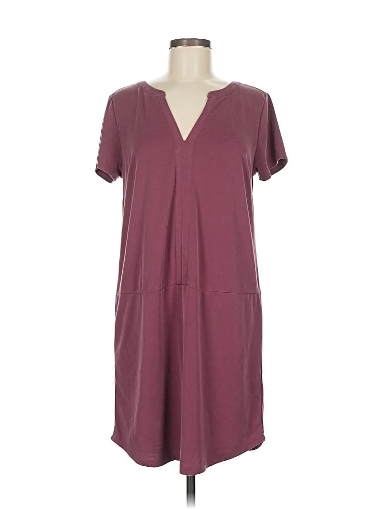 Pre-owned Tahari Short Sleeve T-shirt In Burgundy