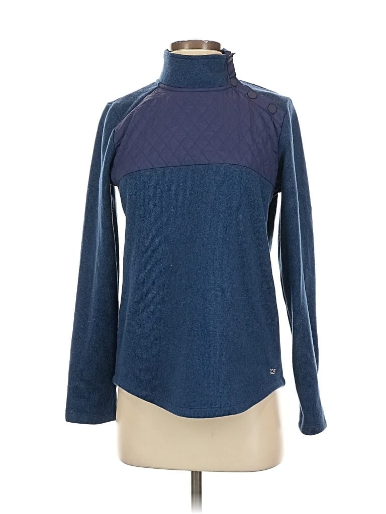 Click to view more detailed imagery on our partner's website Pre-owned Vineyard Vines Turtleneck Sweater In Blue