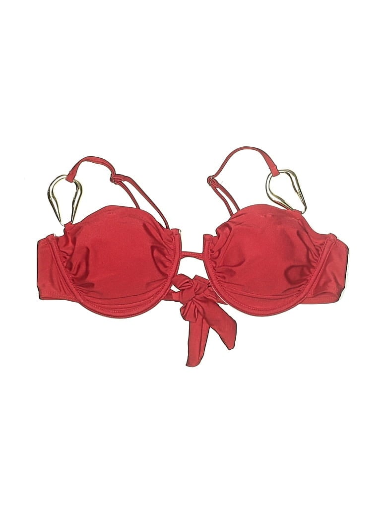 Pre-owned Unbranded Swimsuit Top Red Swimwear