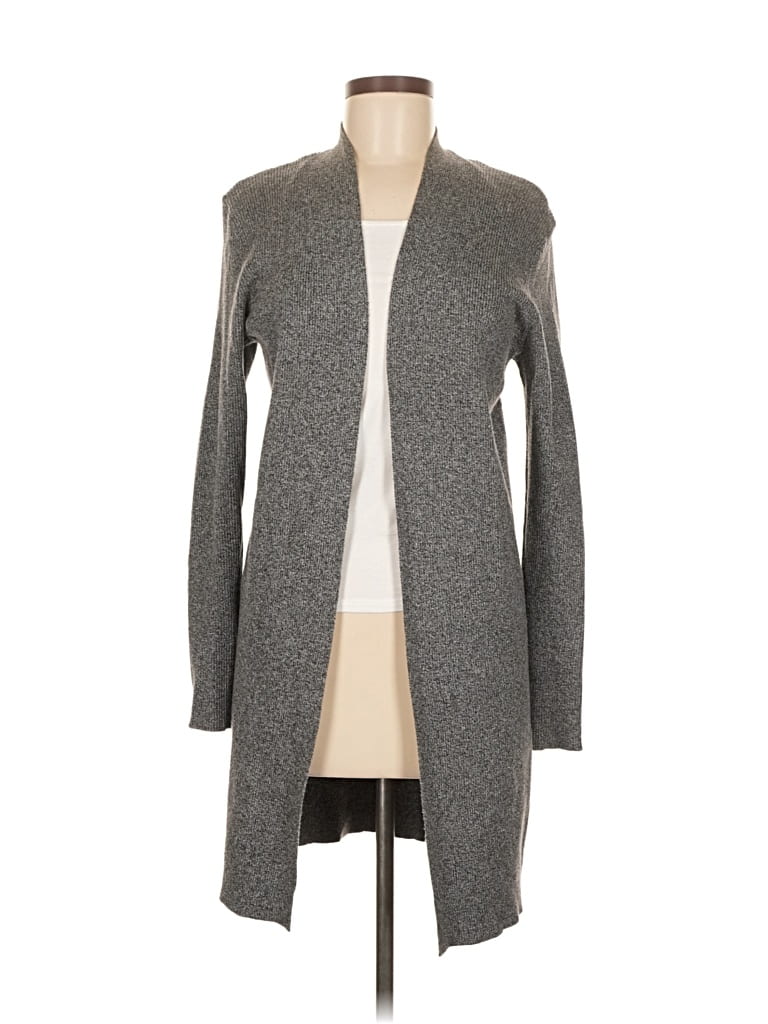 Pre-owned Ann Taylor Loft Cardigan Sweater In Gray