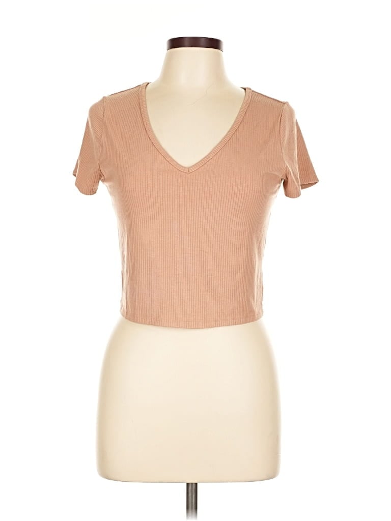 Pre-owned Wild Fable Short Sleeve T-shirt In Brown